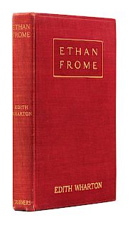 WHARTON, Edith (1862-1937). Ethan Frome. New York: Charles Scribner’s Sons, 1911. FIRST EDITION, FIRST ISSUE.