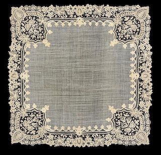 WASHINGTON, Martha Custis (1731-1802). Personal handkerchief.