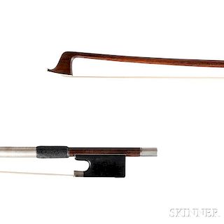 German Silver-mounted Violin Bow, Pfretzschner