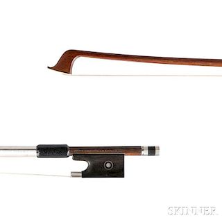 Nickel Silver-mounted Violin Bow, John Friedrich and Bro., New York