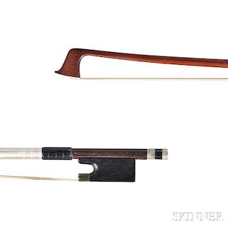 German Nickel-mounted Violin Bow