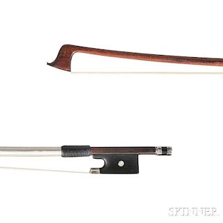 French Silver-mounted Violin Bow, Cuniot Hury, c. 1910