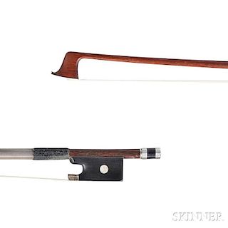 German Silver-mounted Violin Bow, Albert Nurnberger