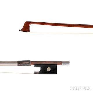 German Silver-mounted Violin Bow, Albert Nurnberger