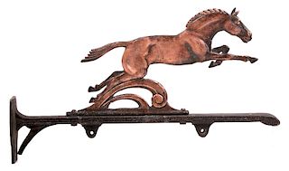 1920's Copper/ Aluminum Horse Trade Sign Holder