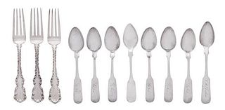 A Group of American Silver Flatware