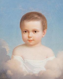 Savinien Petit, (French, 1815-1878), Portrait of a Child, 1867
