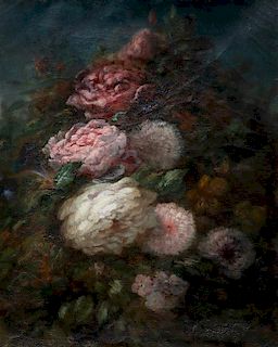Artist Unknown, (Continental, 19th Century), Still Life with Cabbage Roses