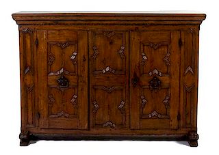 An Italian Baroque Oak Cabinet