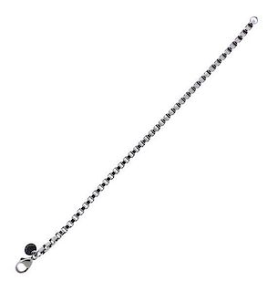 Tiffany &amp; Co Sterling Silver Box Chain Bracelet