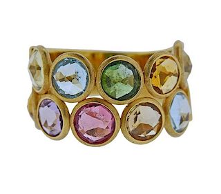 Marco Bicego Jaipur 18K Gold Gemstone Band Ring
