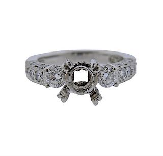 Tacori Platinum Diamond Engagement Ring Setting 
