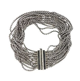 David Yurman Sterling Silver Multi Chain Bracelet