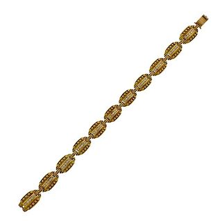 Judith Ripka 18K Gold Diamond Bracelet