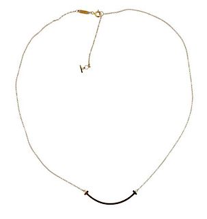 Tiffany T Smile 18k Gold Necklace 