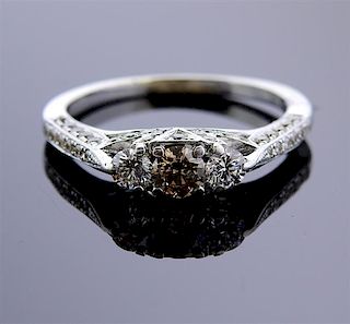 Le Vian LeVian 14k Gold Light Brown Diamond Engagement Ring 