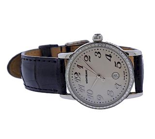 Montblanc Diamond Stainless Steel Watch ref. 7020