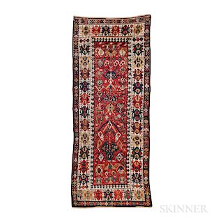 Transcaucasian Long Rug, northwestern Iran, c. 1890, 10 ft. 1 in. x 4 ft. 1 in.  Provenance:  The Cadle Collection.