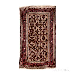 Baluch Rug, eastern Iran, c. 1920, 5 ft. 4 in. x 3 ft. 2 in.