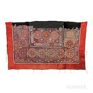 Kirghiz Curtain, Central Asia, early 20th century, 4 ft. 7 in. x 7 ft. 6 in.