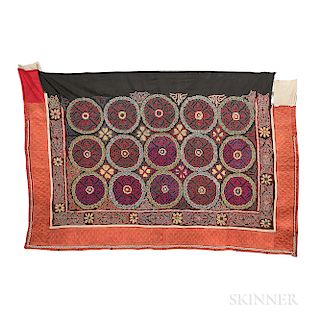 Kirghiz Curtain, Central Asia, early 20th century, 4 ft. 3 in. x 6 ft. 4 in.