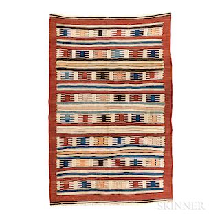 Balikeshir Kilim, Turkey, c. 1870, 7 ft. 3 in. x 4 ft. 10 in.  Provenance:  The Cadle Collection.