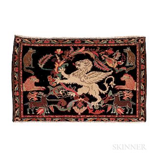 Malayer Mat, Iran, c. 1900, 1 ft. 9 in. x 2 ft. 8 in.