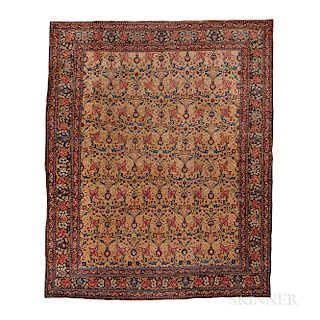 Joshagan Carpet, Iran, c. 1910, 13 ft. 10 in. x 11 ft. 3 in.
