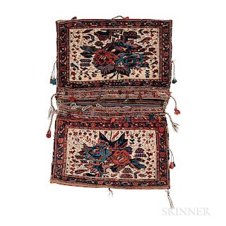 Pair of Afshar Bags, Iran, c. 1920, 3 ft. 10 in. x 2 ft. 8 in.