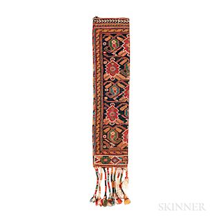 Afshar Soumak Narrow Bag, southwestern Iran, c. 1910, 1 ft. 10 in. x 6 in.   Provenance:  The Cadle Collection.