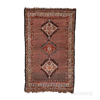 Luri Carpet, western Iran, c. 1910, 9 ft. 5 in. x 5 ft. 10 in.