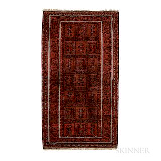 Baluch Rug, Iran, c. 1880, 6 ft. 5 in. x 3 ft. 8 in.  Provenance:  The Cadle Collection.