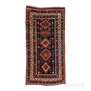 South Caucasian Rug, Caucasus, c. 1870, 8 ft. 7 in. x 4 ft. 5 in.  Provenance:  The Cadle Collection.