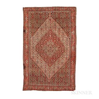 Senneh Silk-warp Rug, Iran, c. 1890, 6 ft. 6 in. x 4 ft. 2 in.