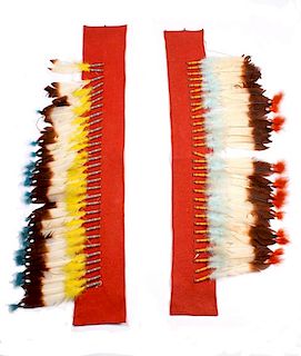 1940's Wild West Show Feather Lined Leggings