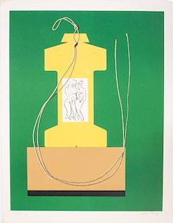 Man Ray (1890-1976) Monument, Color lithograph,
