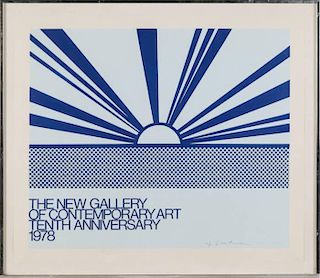 Roy Lichtenstein (1923-1997) The New Gallery of Contemporary Art, 1978, Lithograph,