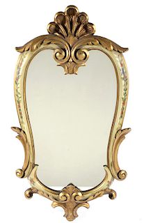 Antique Hand Painted Victorian Style Mirror