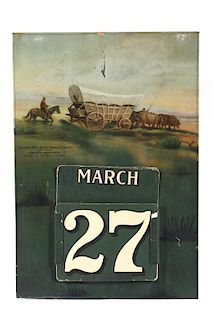 Springfield Fire & Marine Ins. Co. Tin Calendar