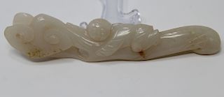 Carved Chinese Jade Child Figure