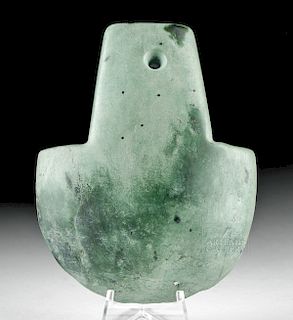 Museum Exhibited Ecuadoran Stone Votive Axe Pendant