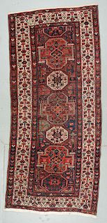 Antique West Persian Kurd Rug, Late 19th C.