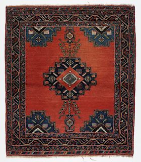 Antique Afshar Rug, Persia: 4'4'' x 5'0''