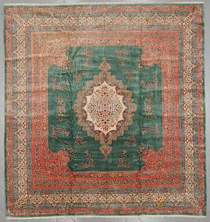 Semi-Antique Kerman Rug, Persia: 16'8'' x 17'8''