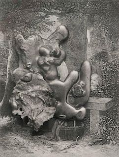 Frederick Sommer (1905-1999) Virgin and Child with St. Anne and Infant St. John, 1966, Silver gelatin print.