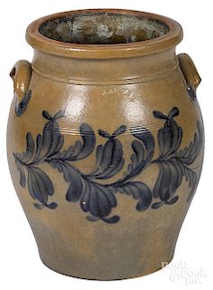 J. Weaver, Beaver, Pennsylvania six-gallon stoneware crock
