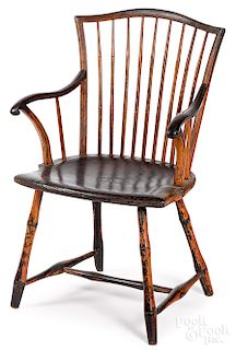 Pennsylvania rodback Windsor armchair