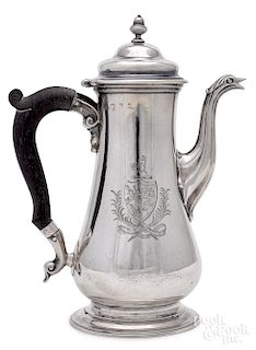 Georgian silver coffee pot