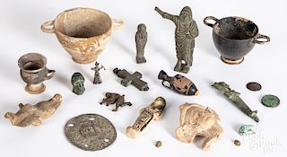 Group of ancient decorative accessories