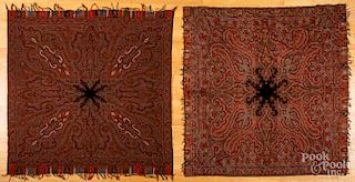 Two paisley shawls